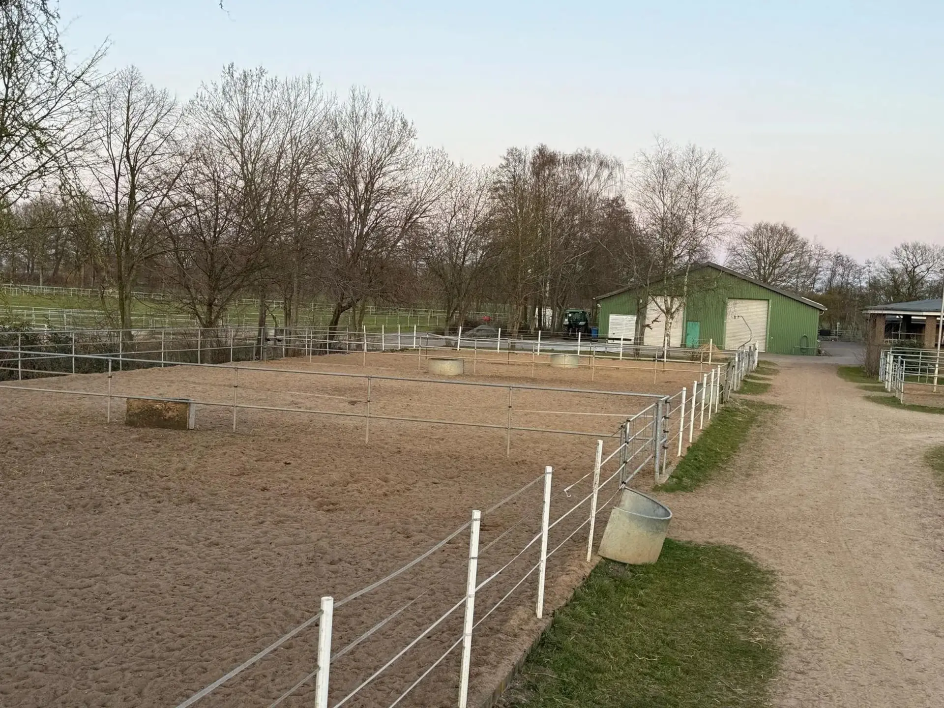 Paddockfläche auf dem Hof
